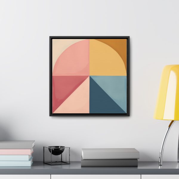 Soft Geometric Pyramid 02 - Gallery Canvas Wraps, Square Frame - Image 39