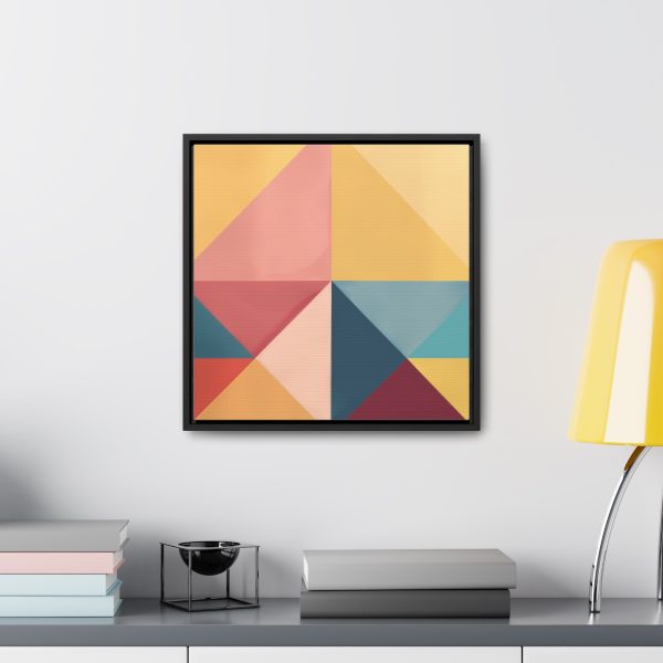 Soft Geometric Pyramid 03 - Gallery Canvas Wraps, Square Frame - Image 39