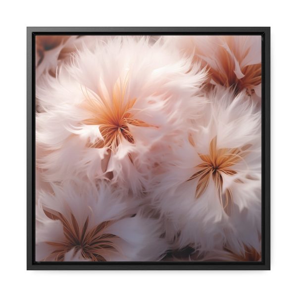 Soft Fantasy Feather Puffs - Gallery Canvas Wraps, Square Frame - Image 36