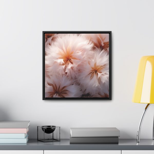 Soft Fantasy Feather Puffs - Gallery Canvas Wraps, Square Frame - Image 39