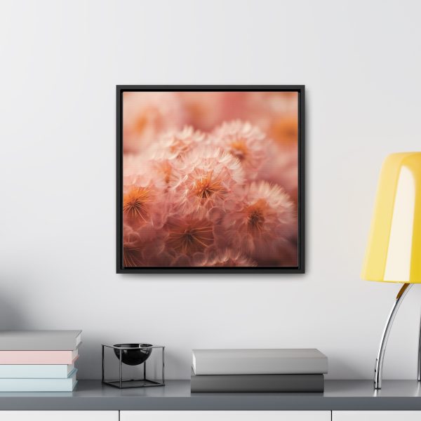 Lovely Fuzzy Fluff in Peach 02 - Gallery Canvas Wraps, Square Frame - Image 39