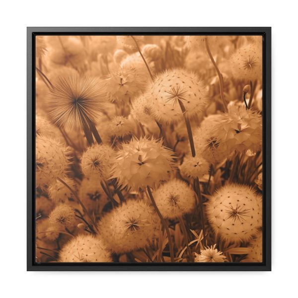 Dandelion Dream in Sunkissed Peach - Gallery Canvas Wraps, Square Frame - Image 36