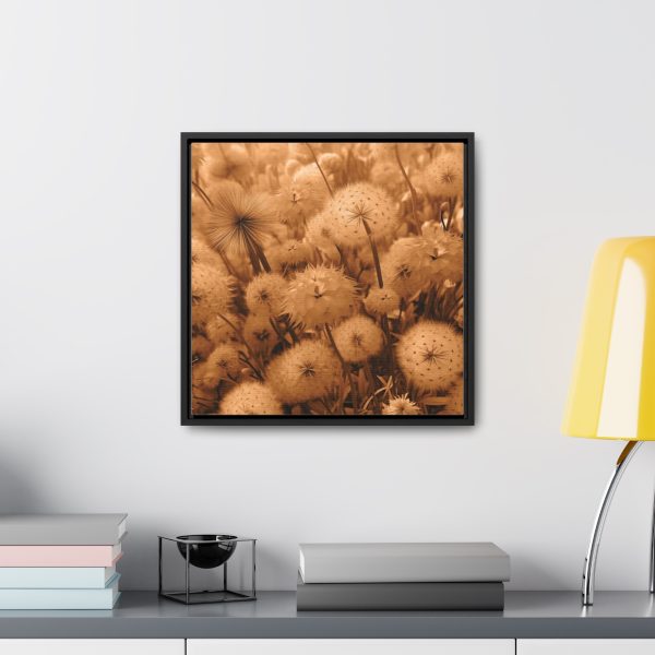 Dandelion Dream in Sunkissed Peach - Gallery Canvas Wraps, Square Frame - Image 39