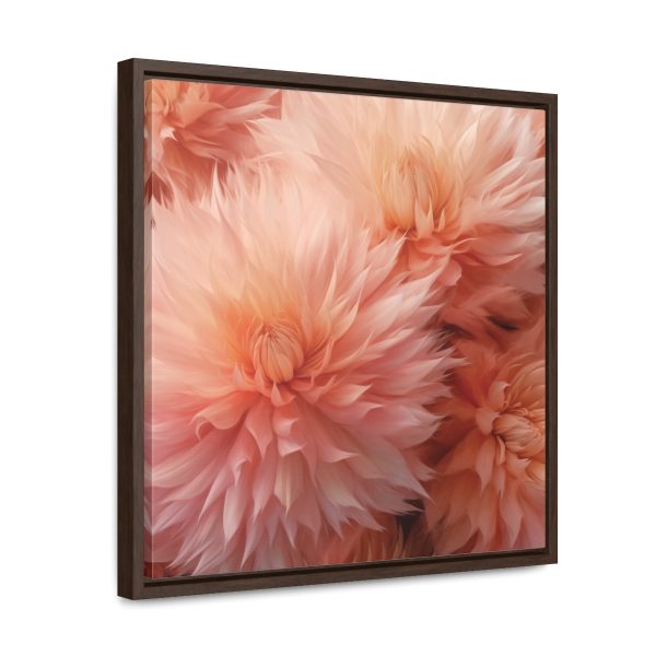 Lovely Fuzzy Buds in Peach 01 - Gallery Canvas Wraps, Square Frame - Image 42