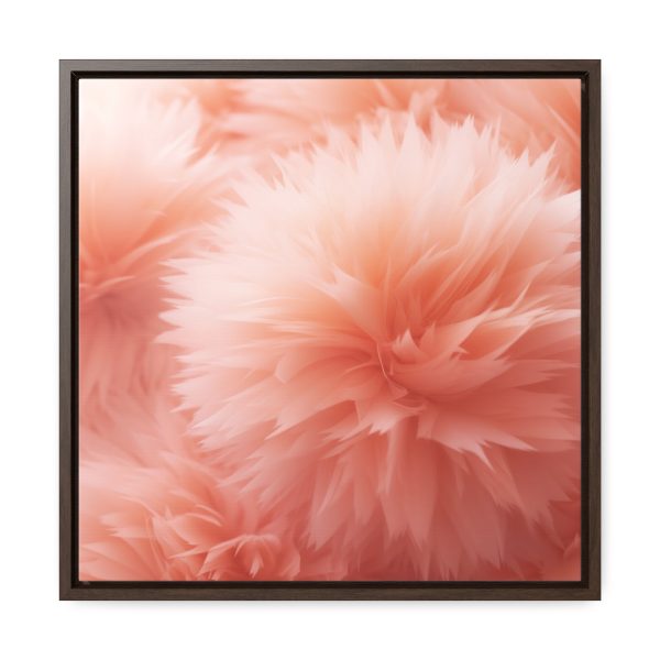 Lovely Fuzzy Buds in Peach 03 - Gallery Canvas Wraps, Square Frame - Image 41