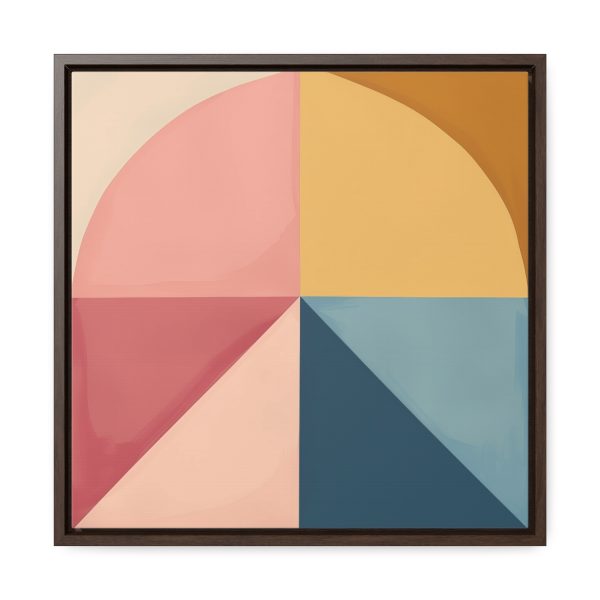 Soft Geometric Pyramid 02 - Gallery Canvas Wraps, Square Frame - Image 41