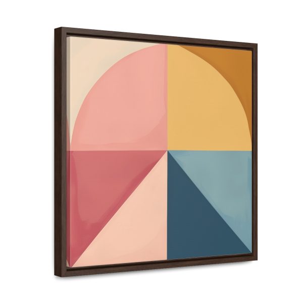 Soft Geometric Pyramid 02 - Gallery Canvas Wraps, Square Frame - Image 42