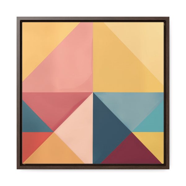 Soft Geometric Pyramid 03 - Gallery Canvas Wraps, Square Frame - Image 41