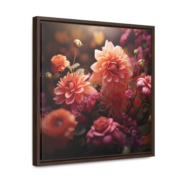 Bright Fantasy Floral 02 - Gallery Canvas Wraps, Square Frame - Image 42