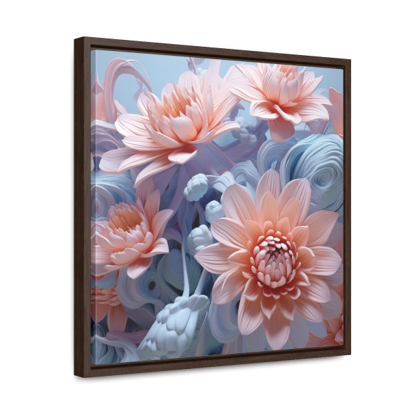 Foamy Floral Fusion 02 - Gallery Canvas Wraps, Square Frame - Image 42