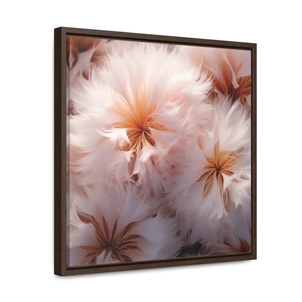 Soft Fantasy Feather Puffs - Gallery Canvas Wraps, Square Frame - Image 42