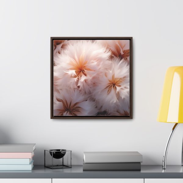 Soft Fantasy Feather Puffs - Gallery Canvas Wraps, Square Frame - Image 44