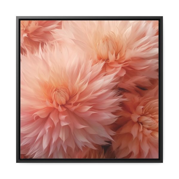 Lovely Fuzzy Buds in Peach 01 - Gallery Canvas Wraps, Square Frame - Image 46