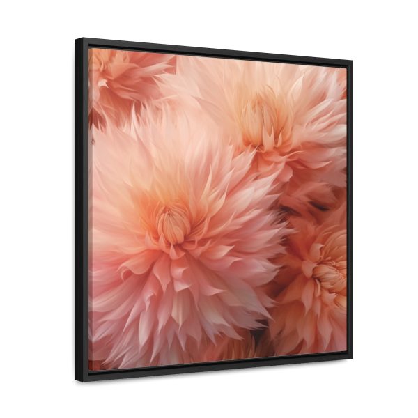 Lovely Fuzzy Buds in Peach 01 - Gallery Canvas Wraps, Square Frame - Image 47