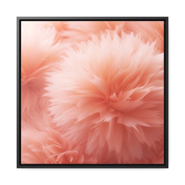 Lovely Fuzzy Buds in Peach 03 - Gallery Canvas Wraps, Square Frame - Image 46