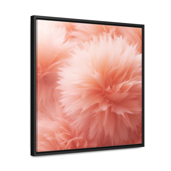 Lovely Fuzzy Buds in Peach 03 - Gallery Canvas Wraps, Square Frame - Image 47