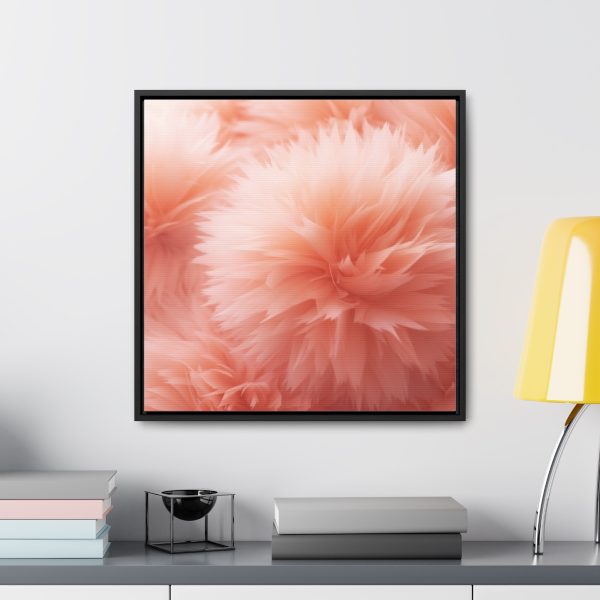 Lovely Fuzzy Buds in Peach 03 - Gallery Canvas Wraps, Square Frame - Image 49