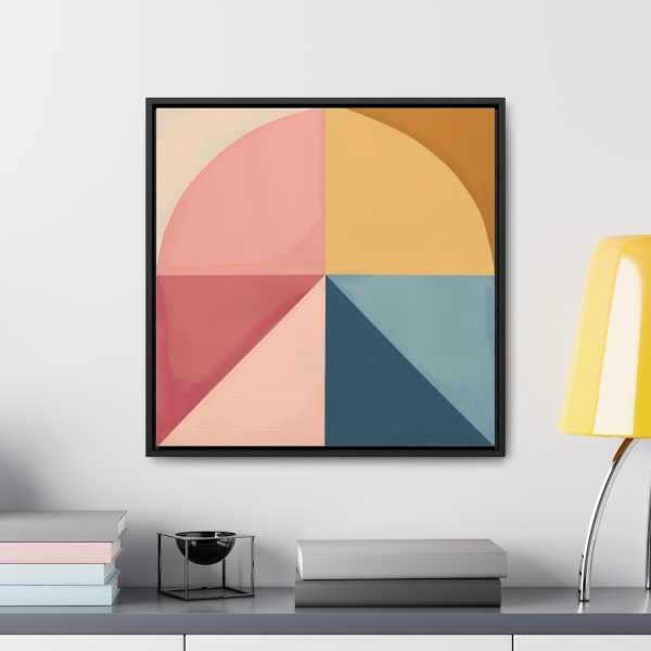 Soft Geometric Pyramid 02 - Gallery Canvas Wraps, Square Frame - Image 49