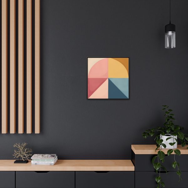 Soft Geometric Pyramid 02 - Gallery Canvas Wraps, Square Frame - Image 50