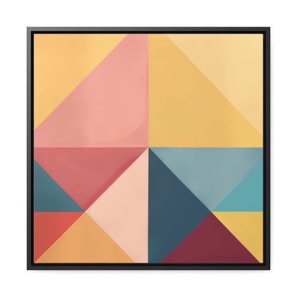 Soft Geometric Pyramid 03 - Gallery Canvas Wraps, Square Frame - Image 46