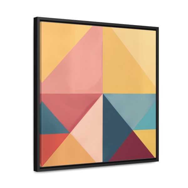 Soft Geometric Pyramid 03 - Gallery Canvas Wraps, Square Frame - Image 47