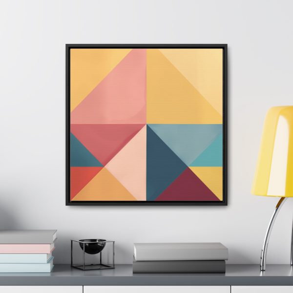 Soft Geometric Pyramid 03 - Gallery Canvas Wraps, Square Frame - Image 49