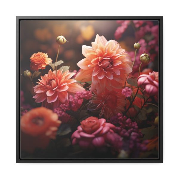 Bright Fantasy Floral 02 - Gallery Canvas Wraps, Square Frame - Image 46