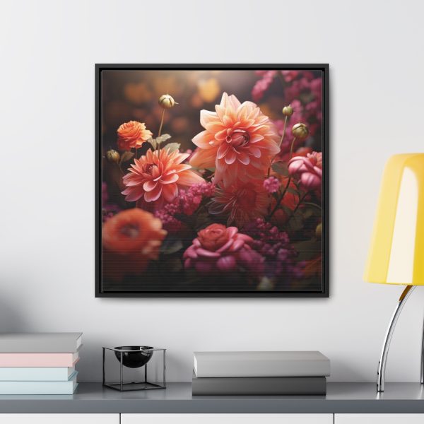 Bright Fantasy Floral 02 - Gallery Canvas Wraps, Square Frame - Image 49