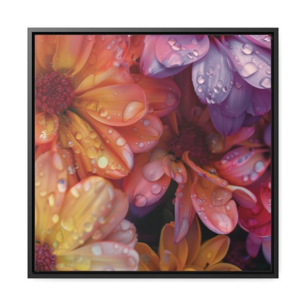 Bright Fantasy Floral 04 - Gallery Canvas Wraps, Square Frame - Image 46