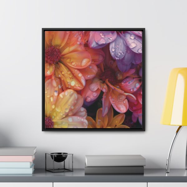 Bright Fantasy Floral 04 - Gallery Canvas Wraps, Square Frame - Image 49