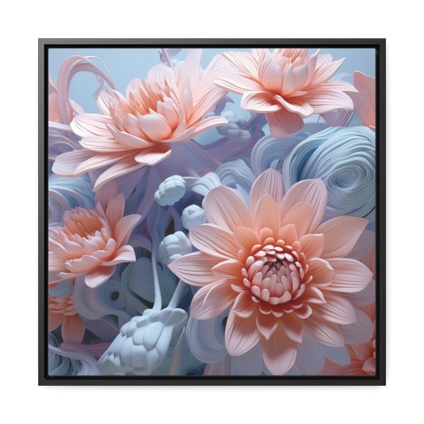 Foamy Floral Fusion 02 - Gallery Canvas Wraps, Square Frame - Image 46