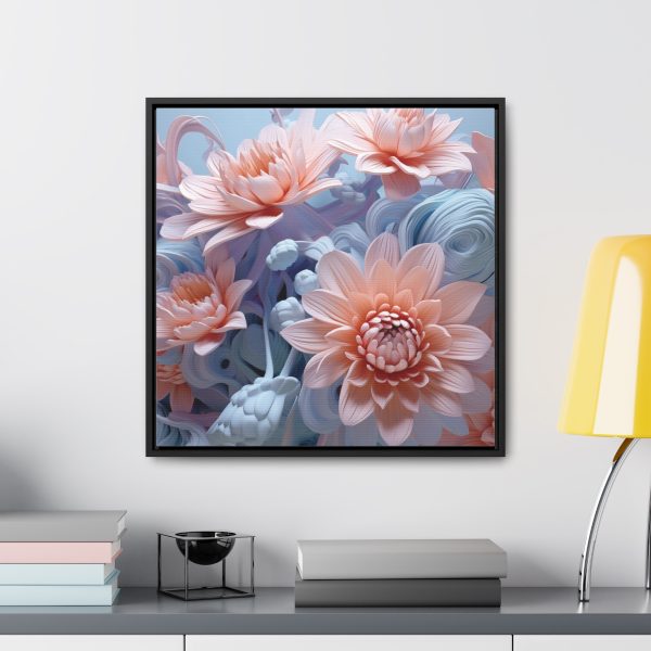 Foamy Floral Fusion 02 - Gallery Canvas Wraps, Square Frame - Image 49