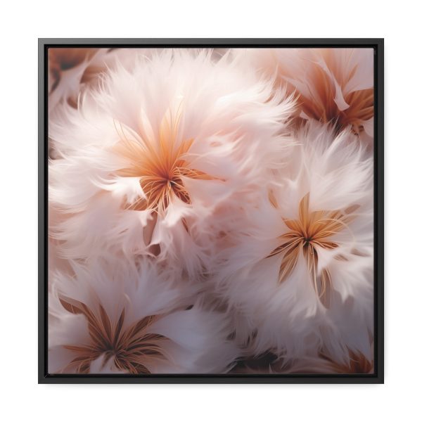 Soft Fantasy Feather Puffs - Gallery Canvas Wraps, Square Frame - Image 46