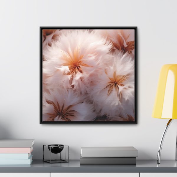 Soft Fantasy Feather Puffs - Gallery Canvas Wraps, Square Frame - Image 49