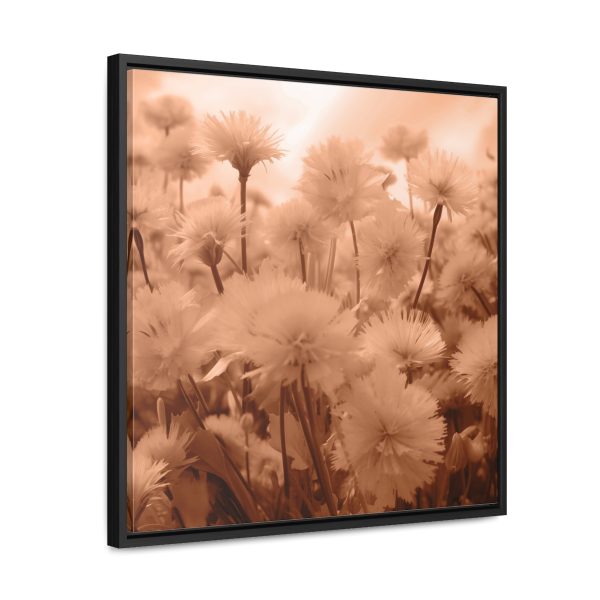 Fuzzy Dandelion Fantasy in Peach Fuzz Tone - Gallery Canvas Wraps, Square Frame - Image 47