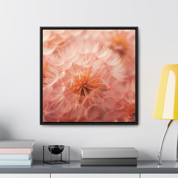 Lovely Fuzzy Fluff in Peach 01 - Gallery Canvas Wraps, Square Frame - Image 49