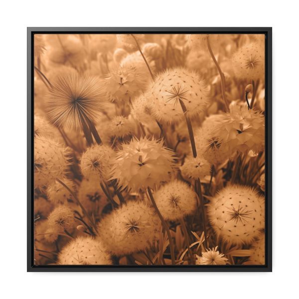 Dandelion Dream in Sunkissed Peach - Gallery Canvas Wraps, Square Frame - Image 46