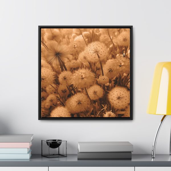 Dandelion Dream in Sunkissed Peach - Gallery Canvas Wraps, Square Frame - Image 49