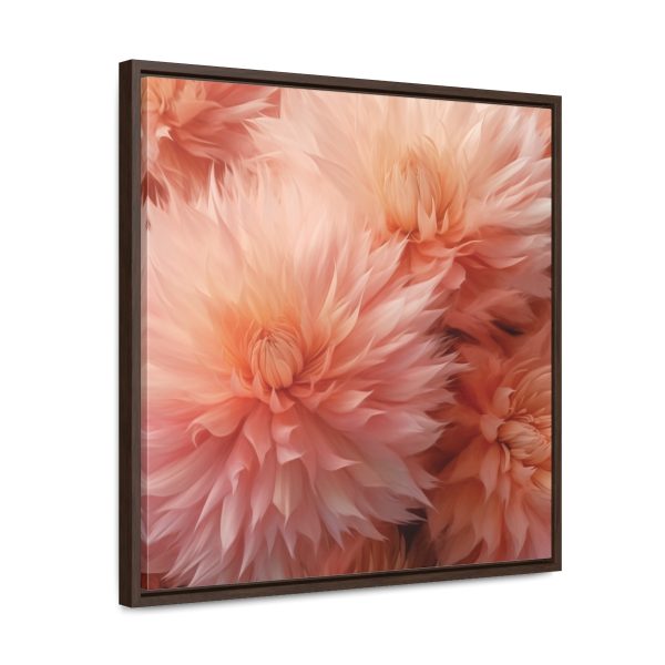 Lovely Fuzzy Buds in Peach 01 - Gallery Canvas Wraps, Square Frame - Image 52