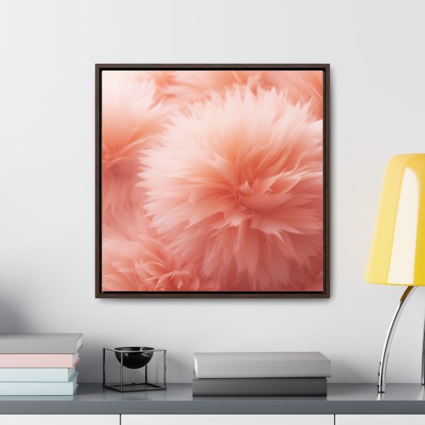 Lovely Fuzzy Buds in Peach 03 - Gallery Canvas Wraps, Square Frame - Image 54