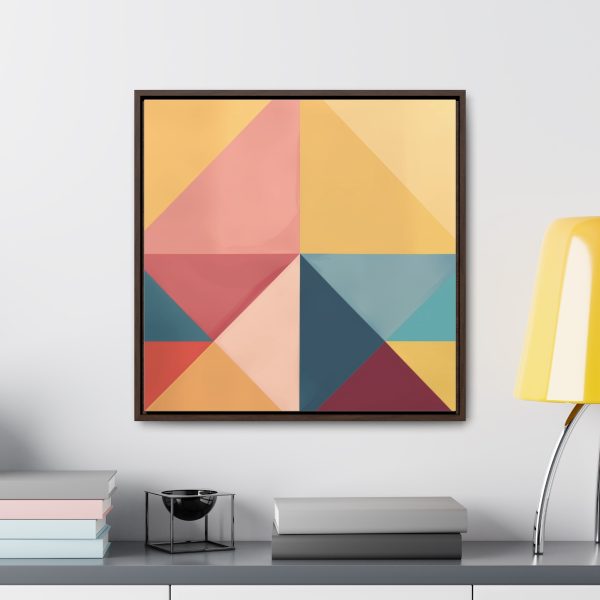 Soft Geometric Pyramid 03 - Gallery Canvas Wraps, Square Frame - Image 54