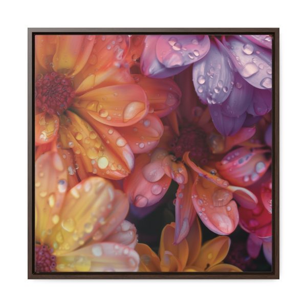 Bright Fantasy Floral 04 - Gallery Canvas Wraps, Square Frame - Image 51