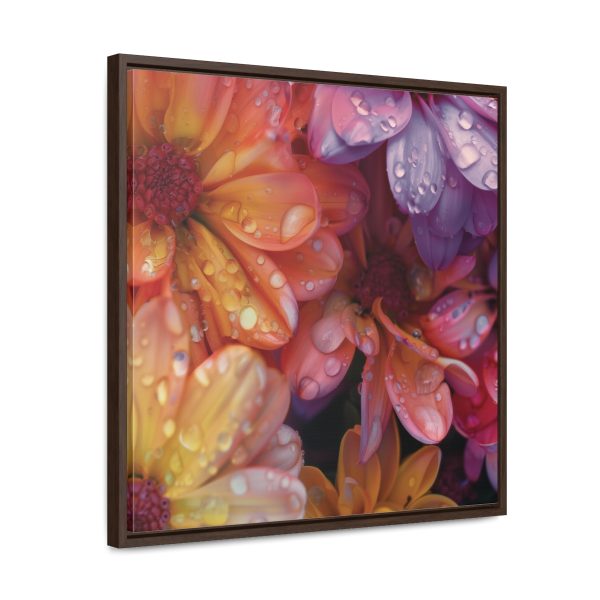 Bright Fantasy Floral 04 - Gallery Canvas Wraps, Square Frame - Image 52