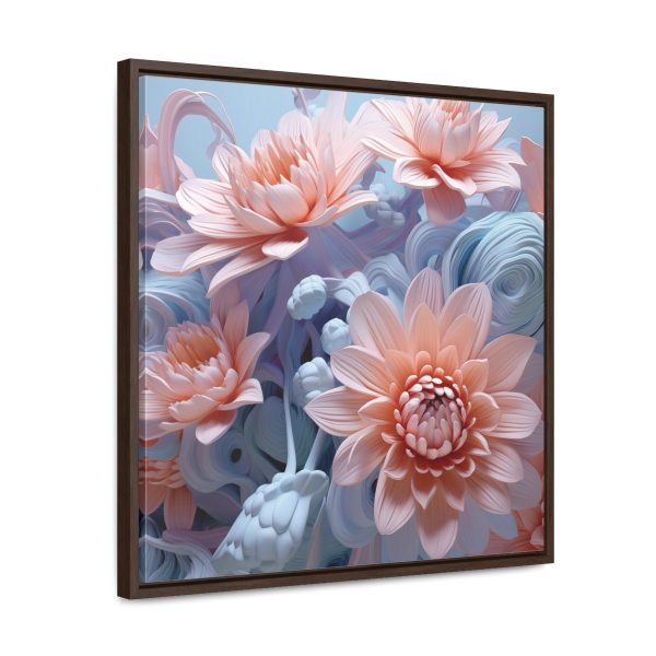 Foamy Floral Fusion 02 - Gallery Canvas Wraps, Square Frame - Image 52