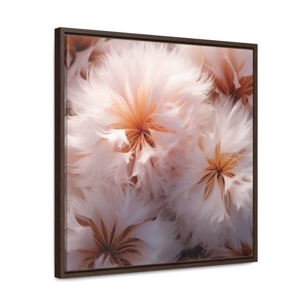 Soft Fantasy Feather Puffs - Gallery Canvas Wraps, Square Frame - Image 52