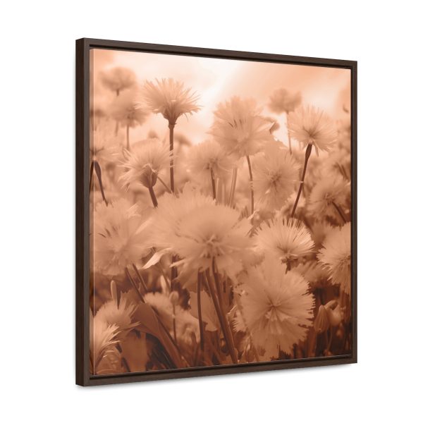 Fuzzy Dandelion Fantasy in Peach Fuzz Tone - Gallery Canvas Wraps, Square Frame - Image 52