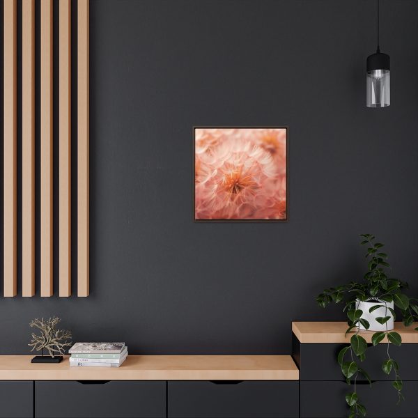 Lovely Fuzzy Fluff in Peach 01 - Gallery Canvas Wraps, Square Frame - Image 55