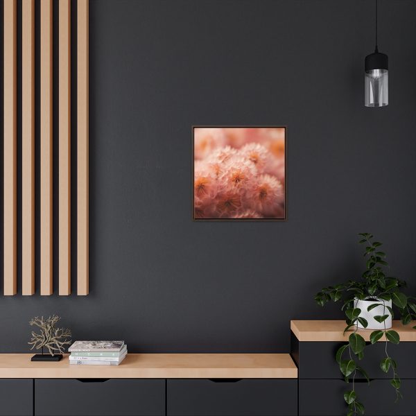 Lovely Fuzzy Fluff in Peach 02 - Gallery Canvas Wraps, Square Frame - Image 55