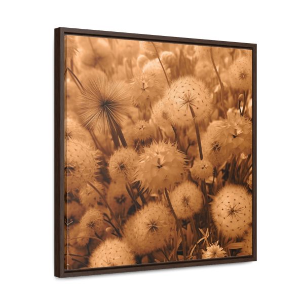 Dandelion Dream in Sunkissed Peach - Gallery Canvas Wraps, Square Frame - Image 52