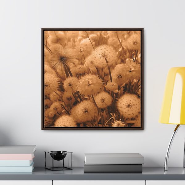 Dandelion Dream in Sunkissed Peach - Gallery Canvas Wraps, Square Frame - Image 54